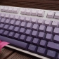 Faint Aroma Full PBT Gradient Purple Dip-dye Keycaps Set Doubleshot Backlit OEM Profile for Cherry MX Mechanical Keyboard